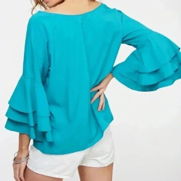 FLARED SLEEVED TOP - Picture 2 of 3